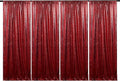 JYFLZQ Burgundy Sequin Backdrop Curtains 2ft x 8ft 4 Panel Glitter Photo Booth Backdrops Sparkly Photography Background Drapes for Parties Wedding Bridal Showers