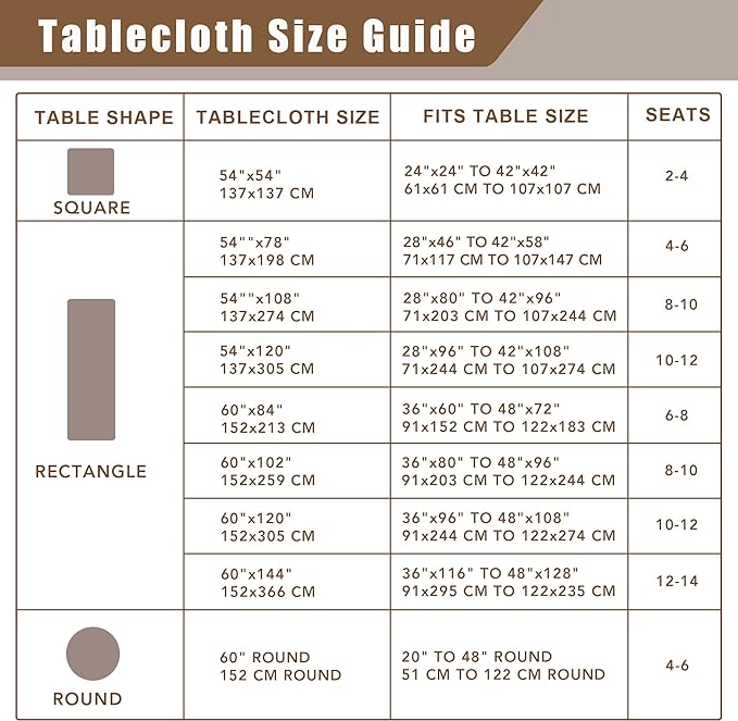 Fitable Faux Linen White Tablecloths for 6 Foot Rectangle Tables - 60 x 102 Inch - 6 Pack Fabric Textured Folding Table Clothes Faux Burlap Table Covers for Wedding, Party, Banquet, Birthday