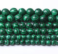 Turquoise Stone Beads Gemstone Round Crystal Energy Jade Beads Stone Beads for Jewelry Making DIY Bracelet Necklace Jewelry Making 1 Strand 15.5inch 35PCS 10MM