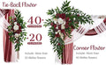 Artificial Rose Wedding Arch Flower Kit, Marsala Silk, 2 Pieces
