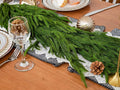 Christmas Garland, 6 Ft Dark Green Norfolk Pine PE Realistic