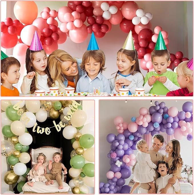Balloon Arch Stand Kit, White, 70 Pieces, 8.5 FT Tall x 10 FT Wide