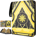 9 Pocket Card Binder for MTG/YGO/PTCG/Game Cards, Holds 900 Cards,Premium Card Collector Book for TCG Players,Toys Gifts for Kids(Yellow)