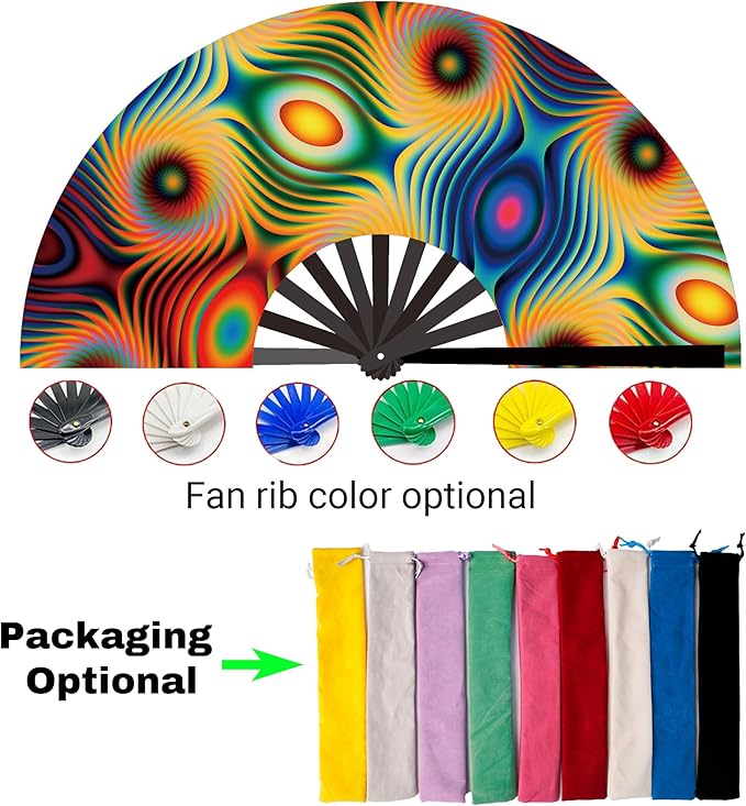 Custom Fans with Your Photo/Text - 13 Inch Personalized Folding Hand Fan for Line Dancing, Weddings, Parties | Decorative Gift for Women, Church Events & Dance Performances (120, 10 Inch)