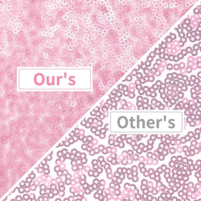 Backdrop Curtain Pink Sequin Mesh 2 Ft x 8 Ft Pack of 2