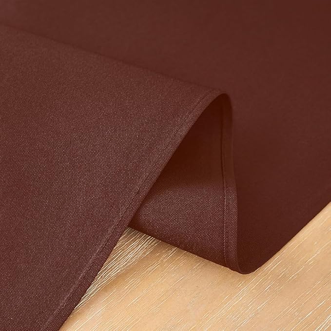 2 Pack Chocolate Small Short Table Runner 12 x 24 Inch Solid Color Runners Coffee Table Dresser for Daily Party Home Decoration