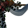 Backdrop Sheer Chiffon Fabric Panel 30 in x 40 ft Dusty Blue