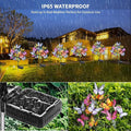 String Lights with Butterfly Solar Stakes, 8 Pack, Multicolor LED