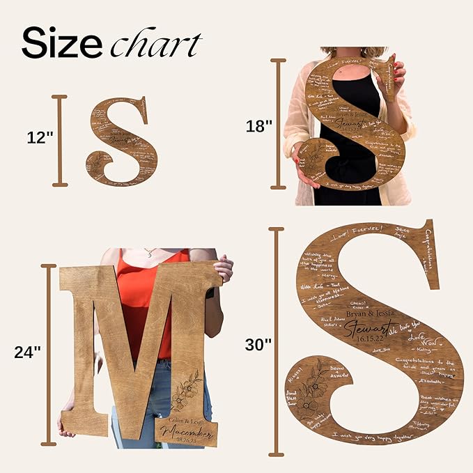 Decorative Sign Plaque, Wedding Guest Book Alternative in Birch Plywood