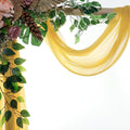 Backdrop Fabric Panels, Gold Sheer Chiffon, 2 Pack, 30 x 40 Ft