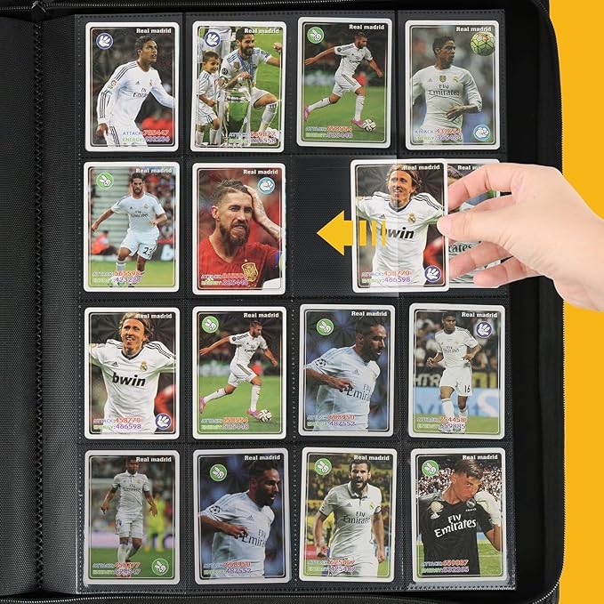 Premium Ringless Trading Card Binder - 1024 Capacity, 16 Side-Loading Pockets per Page, Archival Quality Protection & Anti-Slip Spine for TCG, MTG, Sports Cards (Grass)