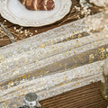 Gold Gauze Table Runner 120 Inch 10FT, 6Pcs – Beige – 120in