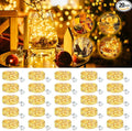 20 Pack Fairy Lights Battery Operated - 7ft 20 Led Twinkle Lights 3 Modes, Bulk Mini String Lights Waterproof for Mason Jars Vases DIY Party Wedding Decoration Christmas -Warm White