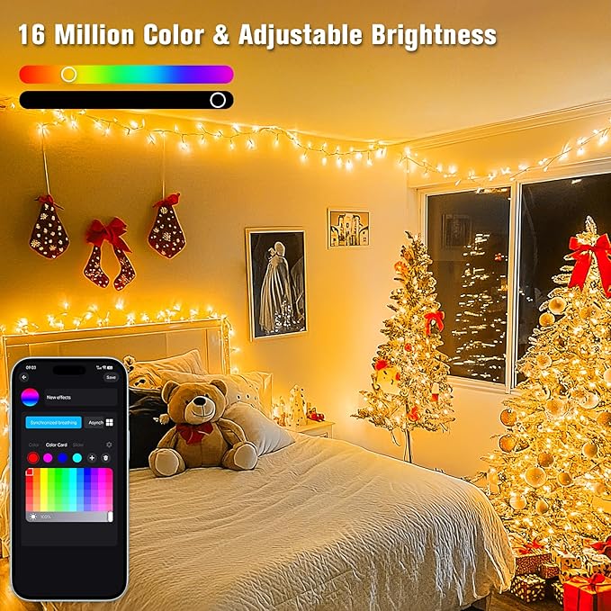 String Lights 264 ft RGB LED with Music Mode, Remote & Timer