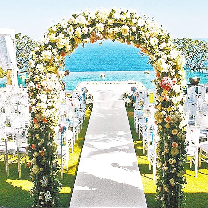 Arbor Garden Arch in Black Metal, Wide or High Setup