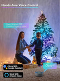 Indoor String Lights, 200 LED RGB Silver Wire with Voice and App Control