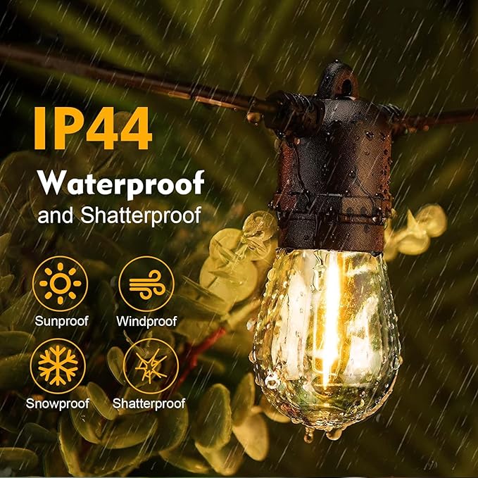 LED Bulbs, 64 Pack S14 Dimmable Shatterproof White