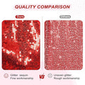 Backdrop Curtain, Dark Red Sequin, 6 x 6 Ft for Weddings