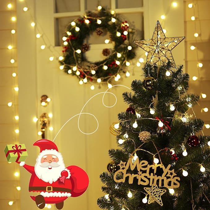 Indoor String Lights, 66 Ft Warm White Fairy Lights with 200 LEDs