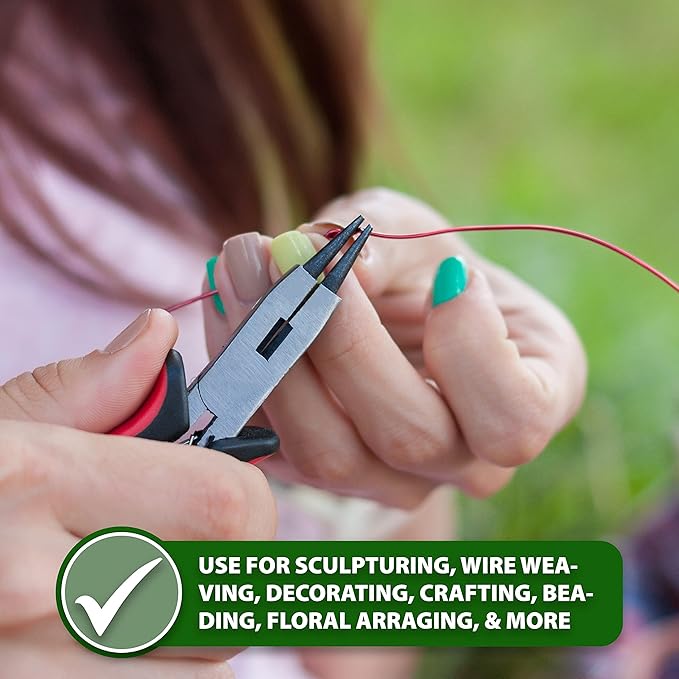 Mandala Crafts 20 Gauge Anodized Aluminum Craft Wire for Jewelry Making - 100 FT Colored Flexible Light Gold Tone Wire - Bendable for Bonsai Armature Crafting Sculpting