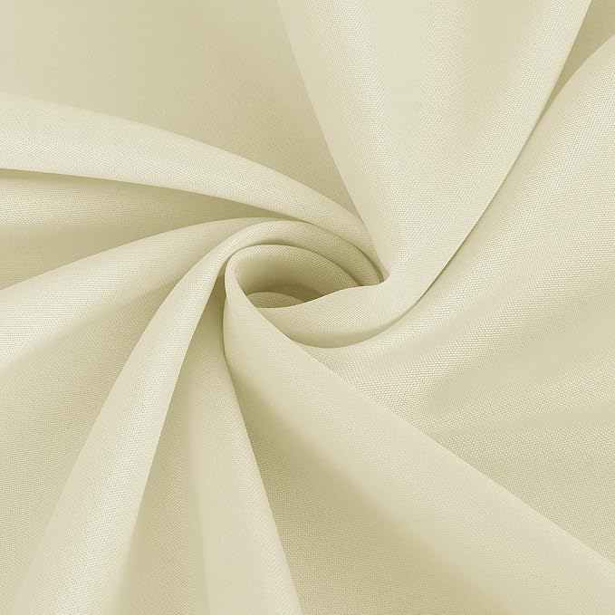 Tablecloths 6 Pack - Ivory Rectangular Stain-Resistant Polyester