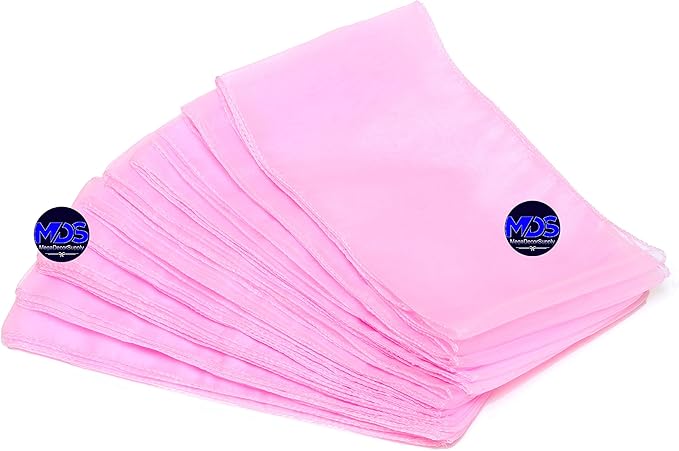 MDS Pack of 300 PCS Organza Chair Sashes Wider Dining Chair Bows Ribbon Tie Back for Wedding Party Birthday Bridal Shower Reception Event Banquet Home Chair Cover Decoration - Pink