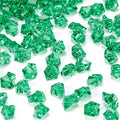 DomeStar 150PCS Fake Ice, Vase Fillers Green Acrylic Fake Diamonds Plastic Gems for Fish Tank Table Scatter Decoration