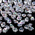 DomeStar Dazzling Fake Ice, 150PCS Sparkling Fake Diamonds, Iridescent Clear Gem Stones Vase Fillers DIY Crafts Wedding Table Scatter Decoration