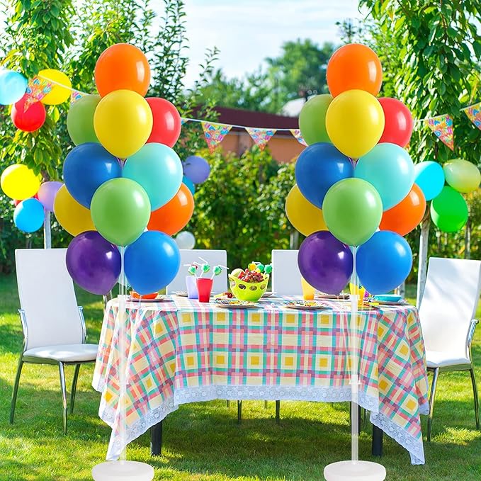 Balloon Column Stand Kit, 62 Inch Transparent Plastic Pack of 2