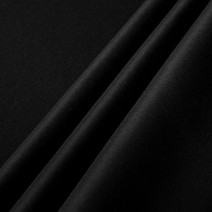 sancua 8 Pack Black Tablecloth 60 x 102 Inch, Rectangle Table Cloth for 6 Feet Tables - Stain and Wrinkle Resistant Washable Polyester Table Cover for Dining Tables, Buffet Parties and Camping