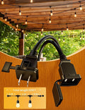 String Lights 105 FT Warm White Patio Bulbs, IP65 Waterproof
