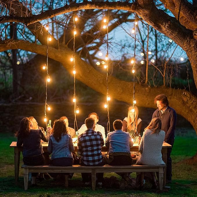 LED S14 Bulbs, 28 Pack Warm White Waterproof for String Lights