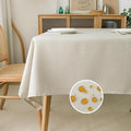 NLMUVW Linen Tablecloth for Rectangle Tables 108 Inch Linen Textured Table Cloth 6 FT Water Resistant Farmhouse Table Cover for Kitchen Dining Party, 54 x 108 Inch