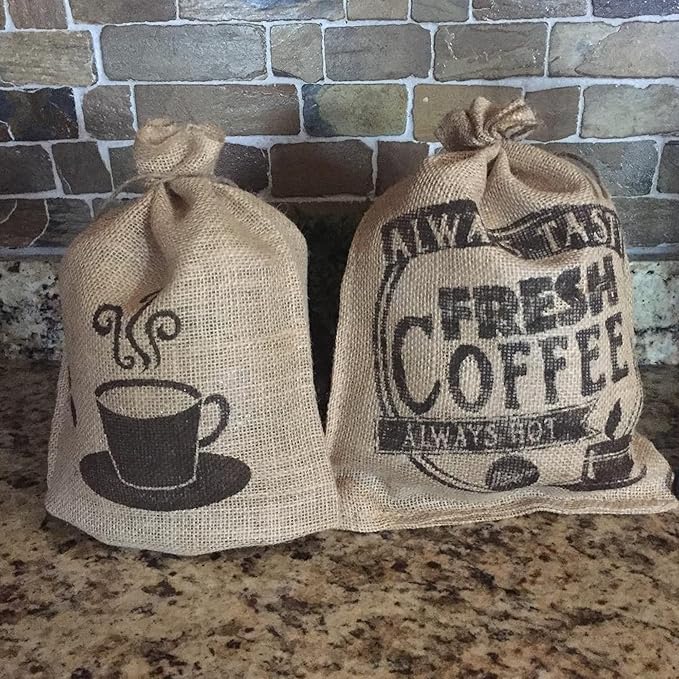 Burlap Gift Bags, 30 Count, 8 x 12 Inch Linen with Drawstring
