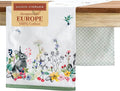 Maison d' Hermine Table Runner 100% Cotton Double Layer Table Runners 108 inches Long Decorative for Kitchen Dining Party Baby Shower Wedding Bridal Shower Spring Summer (Printemps, 14.50" x 108")