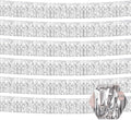 6 Pack 10 Feet Silver Foil Fringe Garland Metallic Tinsel Streamers Banner Wall Hanging Curtain Backdrop for Parade Floats, Birthday, Graduate, Mother's Day, Wedding Party Decoration