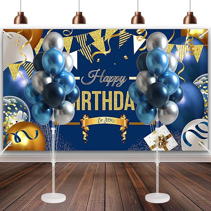 Balloon Stand Kit, 2 Sets in Two Heights, Reusable Plastic, Tying Tool