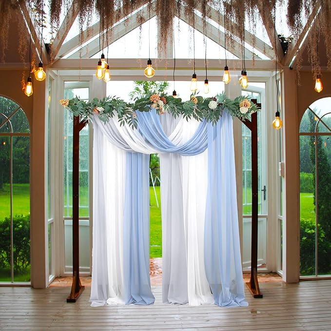 Wedding Arbor, 7.3 ft Solid Wood Square Arch, Detachable