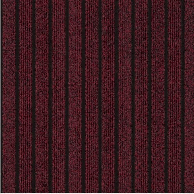 Ottomanson 2' x 8' Hallway Runner with Scraper Pile - Extra Durable Non-Slip Rug Mat for Indoor & Outdoor Use - Ideal for Kitchen, Entryway, Patio & Garage - High-Traffic Carpet, Red
