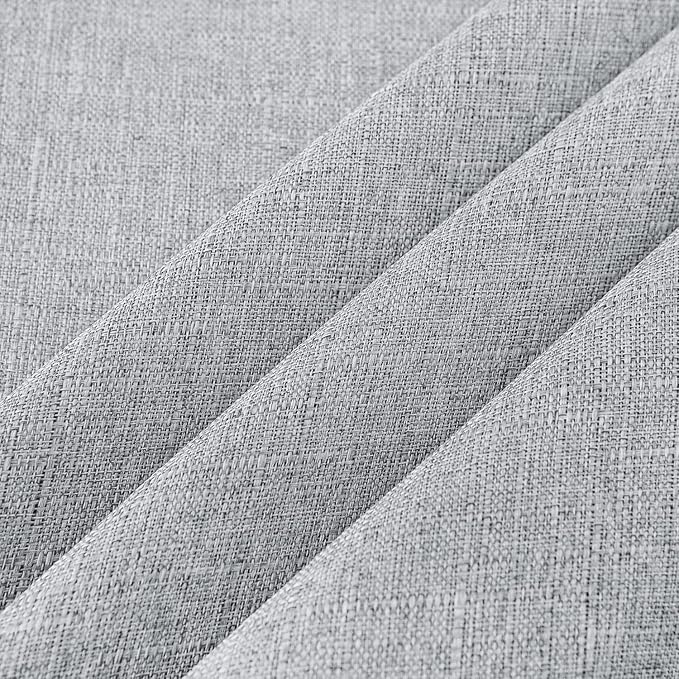NLMUVW Light Grey Linen Table Cloth for Rectangle 6ft, Textured Tablecloth Decorative Water Resistant Table Cover for Kitchen Dining and Party, 54 x 78 Inch