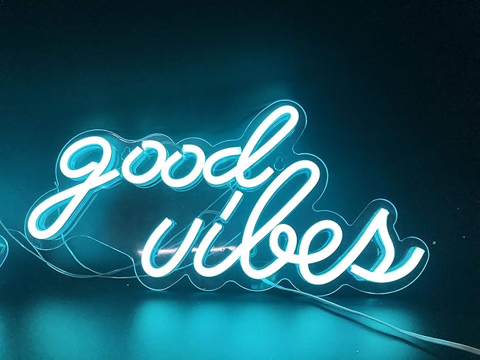 Lighted Neon Signs Green LED Wall Night Light, 7.9 x 15.7 in USB Powered