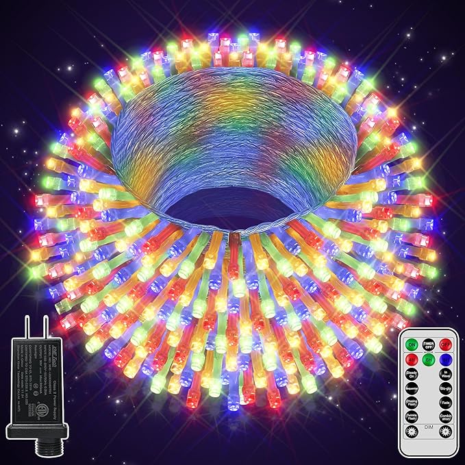 String Lights 328 Ft 1000 LED Multicolor with Remote Control