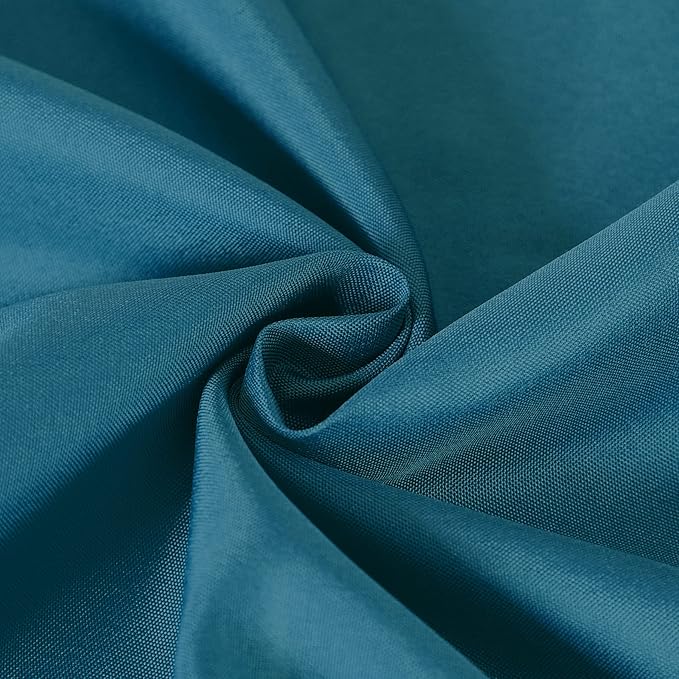 CupuamonSquare Tablecloth 70x70 inch Washable Polyester Fabric Table Cloth for Wedding Party Dining Banquet Decoration（70x70,Peacock Blue）