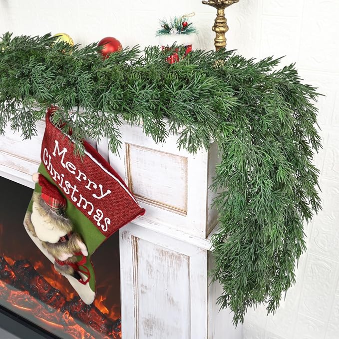 Garland 6 Ft Green Artificial Pine with 154 Lifelike Sprigs