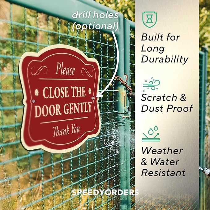 Custom Decorative Outdoor Metal Signs - Personalized Aluminum Signs, Waterproof, USA Made, Design 3 Red Brick 12x8 In