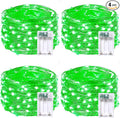 4 Pack 20FT 60LED Halloween Battery Operated Fairy Lights with Timer, Waterproof Battery String Lights Outdoor Indoor, Battery Twinkle Lights for Bedroom Wedding Birthday Party Christmas (Green)