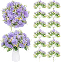 12 Packs Peonies Artificial Flowers,Silk Artificial Peonies Flowers Fake Peony Faux Floral Arrangements Bouquet for Centerpiece Table Wedding Party Home Decor Purple