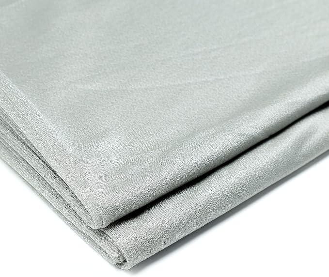 Grey Chiffon Drapery Fabric Panel, 30 Inch x 40 Feet for Wedding Arch