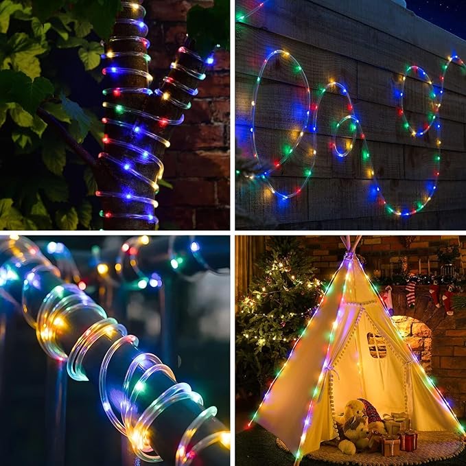 LED String Lights, 99 ft Outdoor Rope Lights with 16 Colors and Remote