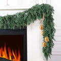 Garland 9 Foot Green Artificial Cedar with Lush Realistic Needles